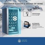 28-Bottle Wine Fridge with Adjustable Temperature
