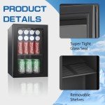 Compact Beverage Refrigerator for Wine and More