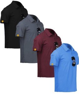 Men's Polo Shirt Set - 4 Cool Colors