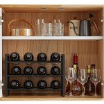 3-Tier Metal Wine Rack for Countertop Storage