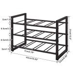 3-Tier Metal Wine Rack for Countertop Storage