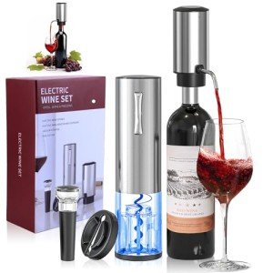 Electric Wine Opener Gift Set with Aerator