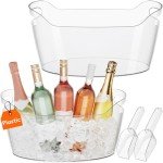 Large Ice Bucket Set for Wine and Parties