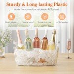 Large Ice Bucket Set for Wine and Parties