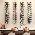 Adjustable Wall Mounted Wine Rack for 24 Bottles