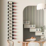 Adjustable Wall Mounted Wine Rack for 24 Bottles