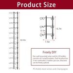 Adjustable Wall Mounted Wine Rack for 24 Bottles