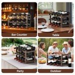 Bamboo 3-Tier Wine Rack for 12 Bottles