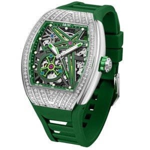 Men's Wine Barrel Automatic Mechanical Watch - Green