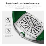 Men's Wine Barrel Automatic Mechanical Watch - Green