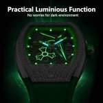 Men's Wine Barrel Automatic Mechanical Watch - Green