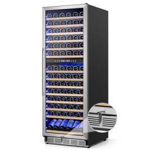 Large 180-Bottle Dual Zone Wine Cooler