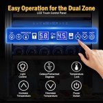 Large 180-Bottle Dual Zone Wine Cooler