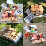 Wicker Picnic Basket Set for Wine Lovers