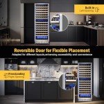 Large 180-Bottle Dual Zone Wine Cooler