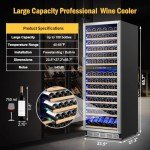 Large 180-Bottle Dual Zone Wine Cooler