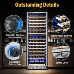 Large 180-Bottle Dual Zone Wine Cooler