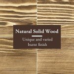Rustic 4-Bottle Wood Wine Rack for Countertop