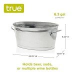 Rustic Galvanized Beverage Tub - 6.3 Gallon
