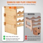 Stackable Bamboo Wine Rack for 36 Bottles