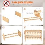 Stackable Bamboo Wine Rack for 36 Bottles