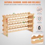 Stackable Bamboo Wine Rack for 36 Bottles