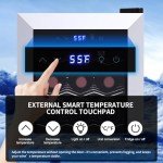 18-Bottle Freestanding Wine Cooler with Touchscreen Control