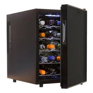 Koolatron 20-Bottle Black Wine Cooler Fridge