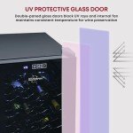 Koolatron 20-Bottle Black Wine Cooler Fridge