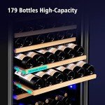 179-Bottle Wine Cooler with Quiet Operation & Style