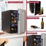 Koolatron 20-Bottle Black Wine Cooler Fridge