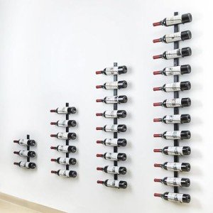 Stylish Wall Wine Rack Holds 12 Bottles