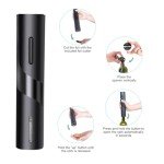 Electric Wine Opener with Foil Cutter - Black