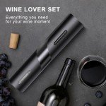 Electric Wine Opener with Foil Cutter - Black