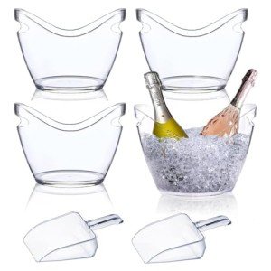 Clear Acrylic Ice Bucket for Wine & Beer