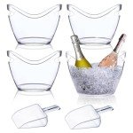 Clear Acrylic Ice Bucket for Wine & Beer