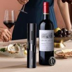 Electric Wine Opener with Foil Cutter - Black