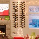 12-Bottle Wall Mounted Wine Rack Organizer