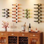 12-Bottle Wall Mounted Wine Rack Organizer