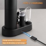 Electric Wine Opener Set with Accessories, Black