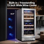15-Inch Phiestina Wine Cooler with Dual Zones