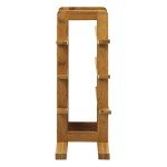 Bamboo 12-Bottle Wine Rack in Red