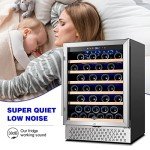 Tylza 24-Inch Wine Cooler for 51 Bottles