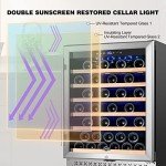 Tylza 24-Inch Wine Cooler for 51 Bottles
