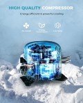 Compact Wine Cooler for 18 Bottles, Built-In or Freestanding