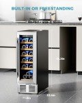 Compact Wine Cooler for 18 Bottles, Built-In or Freestanding
