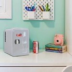 Portable Mini Fridge for Drinks and Wine