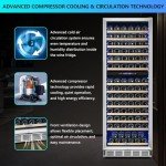 Dual Zone 154-Bottle Wine Fridge Cooler