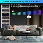 Dual Zone 154-Bottle Wine Fridge Cooler