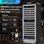 Dual Zone 154-Bottle Wine Fridge Cooler